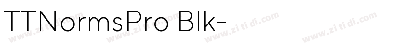 TTNormsPro Blk字体转换